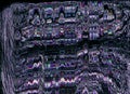 digital glitch pixel noise texture purple artifact