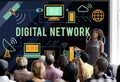 Digital Global Communication Transfer Network Online Cloud Concept