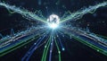 Digital Global Network Connectivity Futuristic Technology Visualization Royalty Free Stock Photo
