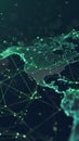 Digital Global Network Visualization with Abstract Connections and Data Points Royalty Free Stock Photo