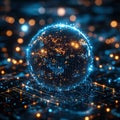 AI-powered cybersecurity system protecting global networks.