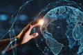 Exploring global network connections digital transformation and technology innovation concept design Royalty Free Stock Photo