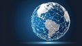 Digital Globe Representing Global Network Connectivity and Advanced Communication Technology Design Royalty Free Stock Photo