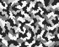 Digital gray camouflage