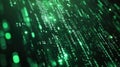 Digital green data flowing matrix code background Royalty Free Stock Photo