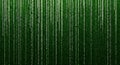 Digital Green Rain Binary Code Stream Royalty Free Stock Photo