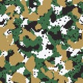 Digital green seamless camo