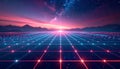 Digital grid background with thin glowing lines simple composition modern technology concept Royalty Free Stock Photo