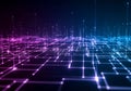 A digital grid features intersecting lines creating geometric patterns abstract technology background Royalty Free Stock Photo