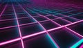 Neon Grid Abstract Background Pink Blue Lights Royalty Free Stock Photo