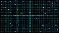 Digital Grid Pattern With Luminous Points, Creating a Dynamic Visual Scene Suitable for Backgrounds or Graphic Design Royalty Free Stock Photo