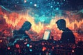 Digital growth analysis with podcast streaming data visualization