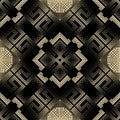 Digital halftone 3d seamless pattern. Greek style modern textured background. Patterned geometric repeat backdrop. Half tone