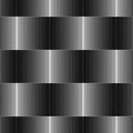 Digital halftone geometric 3d vector seamless pattern. Dotted abstract textured background. Repeat striped backdrop with
