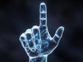 Digital hand gesture Royalty Free Stock Photo