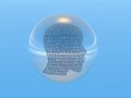 Digital head Royalty Free Stock Photo