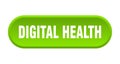 digital health button. rounded sign on white background Royalty Free Stock Photo