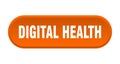 digital health button. rounded sign on white background Royalty Free Stock Photo