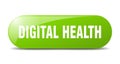 digital health button. digital health sign. key. push button. Royalty Free Stock Photo