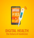 Digital Health Concept Royalty Free Stock Photo