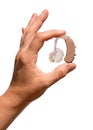 Digital hearing aid Royalty Free Stock Photo