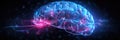 A Digital Hologram Of The Brain Blue