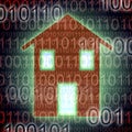 Digital house concept image Royalty Free Stock Photo