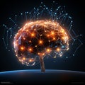 A digital Human brain model Futuristic tech development, Human design, The artificial intelligence, Smart mind