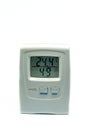 Digital Hygrometer and Thermometer device isolated Royalty Free Stock Photo