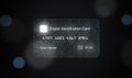 Digital ID card, Electronic Identification. e-ID smartcard, a digital solution for proof of identity. Royalty Free Stock Photo