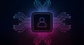 Digital Identity Concept Circuit Board with Person Icon, Technology, Cybersecurity, Data Privacy Royalty Free Stock Photo