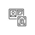 Digital Identity line icon
