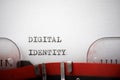 Digital identity phrase Royalty Free Stock Photo
