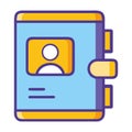 Digital Identity Secure Profile Data Icon