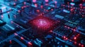 A digital identity verification system powered by 5G and blockchain ensuring secure and efficient authentication for Royalty Free Stock Photo