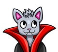 Adorable Vampire Cat Royalty Free Stock Photo