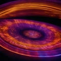 A digital illustration of colorful swirls of light. Royalty Free Stock Photo