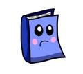 Bored Cartoon Book Royalty Free Stock Photo
