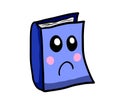 Really Sad Cartoon Book Royalty Free Stock Photo