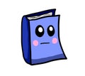 Very Bored Blue Cartoon Book