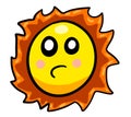 A Very Bored Cartoon Sun