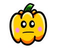 Very Bored Cartoon Yellow Pepper