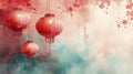 Festive Harmony: Eastern and Western Fusion in a Minimalist Chinese New Year Background Design