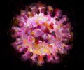 Digital Illustration Coronavirus Purple