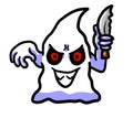 Creepy Ghost With A Knife
