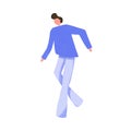 Digital illustration of dancing man.