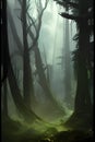Dark Gloomy Forest