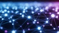 A digital illustration depicting a network of interconnected nodes Royalty Free Stock Photo