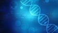 Digital Illustration of DNA structure, abstract medical background Royalty Free Stock Photo