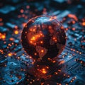 AI-powered cybersecurity system protecting global networks.